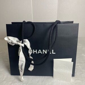 CHANEL White Embossed Card